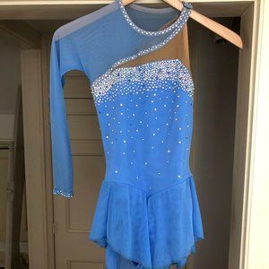Brad Griffies Beaded Figure Skating Dress, Periwinkle/Blue, price negotiable